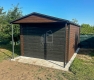Ogłoszenie - Schowek - domek ogrodowy Garaż 3,5x4m - wiata 0,5m - brama dwuskrzydłowa - okno - drewnopodobny rynny ID1059. Miniaturka 2