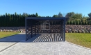 Ogłoszenie - CarPort PREMIUM - wiata samochodowa 4x5,5 - antracyt - dodatkowa zabudowa ID1026. Miniaturka 4