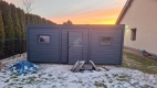 Ogłoszenie - Carport PREMIUM z pomieszczeniem gospodarczym - Wiata samochodowa 7x5m - antracyt spad w bok ID1180. Miniaturka 3