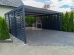 Ogłoszenie - CarPort PREMIUM - wiata samochodowa 6x6 - antracyt - dodatkowa zabudowa ID1034. Miniaturka 4
