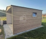 Ogłoszenie - Schowek - domek ogrodowy 4x3m - brama dwuskrzydłowa  - okno - winchester - drewnopodobny - dach dwuspadowy  ID1055. Miniaturka 4