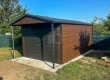 Ogłoszenie - Schowek - domek ogrodowy Garaż 3,5x4m - wiata 0,5m - brama dwuskrzydłowa - okno - drewnopodobny rynny ID1059. Miniaturka 3