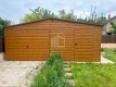 Ogłoszenie - Garaż blaszany 6,2x6m - brama uchylna - drzwi - jasny orzech - drewnopodobny - rynna - dach dwuspadowy ID1036. Miniaturka 3