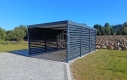 Ogłoszenie - CarPort PREMIUM - wiata samochodowa 4x5,5 - antracyt - dodatkowa zabudowa ID1026. Miniaturka 2