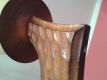 Ogłoszenie - ŻYRANDOL DREWNIANY RĘKODZIELNICZY POTRÓJNY PRL. Miniaturka 4