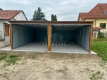 Ogłoszenie - Garaż blaszany 6x6m - 2x brama uchylna - jasny orzech - drewnopodobny - rynna - dach spad w tył TS1118. Miniaturka 5