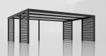 Ogłoszenie - CarPort PREMIUM - wiata samochodowa 7x5 - antracyt - dodatkowa zabudowa TS1110. Miniaturka 2