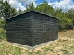 Ogłoszenie - Schowek - domek ogrodowy 4x3m - brama dwuskrzydłowa - okno - sosna norweska - drewnopodobny - dach rynna TS1134. Miniaturka 4