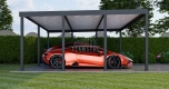Ogłoszenie - CarPort PREMIUM - wiata samochodowa 7x5 - antracyt TS1109. Miniaturka 5