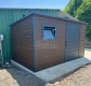 Ogłoszenie - Schowek - domek ogrodowy 3x2m - drzwi - okno - ciemny orzech - drewnopodobny - dach spad w tył TS1130. Miniaturka 4