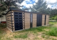 Ogłoszenie - Schowek domek ogrodowy 6x2,5m wiata 0,5m wiata 1,2m drzwi 2x okno brama dwuskrzydłowa TS1135. Miniaturka 2