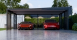 Ogłoszenie - CarPort PREMIUM - wiata samochodowa 7x5 - antracyt - dodatkowa zabudowa TS1110. Miniaturka 4