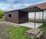 Ogłoszenie - Schowek - domek ogrodowy 6x3m - wiata 3m - drzwi - otwór na okno - drewnopodobny - dach spad w bok TS1136. Miniaturka 5