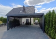 Ogłoszenie - CarPort PREMIUM - wiata samochodowa 6x6 - antracyt - dodatkowa zabudowa TS1113. Miniaturka 3