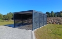Ogłoszenie - CarPort PREMIUM - wiata samochodowa 4x5,5 - antracyt - dodatkowa zabudowa TS1108. Miniaturka 2