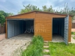 Ogłoszenie - Garaż blaszany 6,2x6m - brama uchylna - drzwi - jasny orzech - drewnopodobny - rynna - dach dwuspadowy TS1117. Miniaturka 4