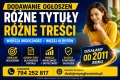 Ogłoszenie - Dodawanie ogłoszeń - każde z innym tytułem i inną treścią. Multiposting ogłoszeń. Miniaturka 1