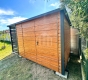 Ogłoszenie - Schowek - domek ogrodowy 3x3 m + wiata 1x3 m - brama dwuskrzydłowa dach SO206. Miniaturka 4