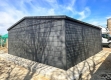 Ogłoszenie - Garaż blaszany 6x5,8 m - 2x brama uchylna - drzwi - okno - antracyt - dach dwuspadowy - rynny SO190. Miniaturka 4