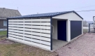 Ogłoszenie - Garaż blaszany 6x6 + wiata 3x6 brama segmentowa drzwi okno blachodachówka rynny SO193. Miniaturka 5