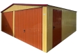 Ogłoszenie - Garaż blaszany 7x6m - 2x brama uchylna - drzwi - okno - piaskowy - dach dwuspadowy TS1322. Miniaturka 1