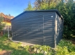 Ogłoszenie - Schowek - Domek ogrodowy 5x4 m - brama dwuskrzydłowa - antracyt - dach dwuspadowy - rynny TS1344. Miniaturka 4