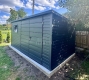 Ogłoszenie - Schowek - domek ogrodowy 4,5x2m - brama dwuskrzydłowa - okno - antracyt - dach spad w tył TS1156. Miniaturka 6