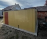 Ogłoszenie - Garaż blaszany 7x6m - 2x brama uchylna - drzwi - okno - piaskowy - dach dwuspadowy TS1322. Miniaturka 2