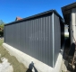 Ogłoszenie - Garaż blaszany 8x6m - 2x brama uchylna - antracyt - dach dwuspadowy - drzwi - rynny TS1324. Miniaturka 4