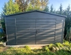 Ogłoszenie - Schowek - Domek ogrodowy 5x4 m - brama dwuskrzydłowa - antracyt - dach dwuspadowy - rynny TS1344. Miniaturka 3