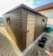Ogłoszenie - Garaż blaszany 4,5x6 m - brama uchylna - drzwi - 2x okno  drewnopodobny - rynna dach TS1300. Miniaturka 3