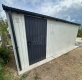 Ogłoszenie - Garaż blaszany 4x5 m - brama uchylna - drzwi - biały - antracyt - rynny - dach dwuspadowy TS1302. Miniaturka 5