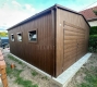 Ogłoszenie - Garaż blaszany 5x6 m - brama dwuskrzydłowa - drzwi - 5x okno drewnopodobny - rynny dach TS1309. Miniaturka 3