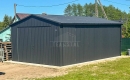 Ogłoszenie - Garaż blaszany 5x6 m - brama uchylna - drzwi - antracyt - rynny - dach dwuspadowy TS1310. Miniaturka 4
