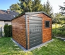 Ogłoszenie - Schowek - domek 2,5x2,5m - drzwi - okno - jasny orzech - drewnopodobny - dach dwuspadowy TS1150. Miniaturka 5