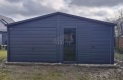 Ogłoszenie - Garaż blaszany 6x5,8m - Brama uchylna - drzwi - okno - antracyt - blachodachówka - dach dwuspadowy TS1145. Miniaturka 3