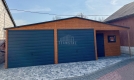 Ogłoszenie - Garaż blaszany 9x6m - wnęka - 2x brama uchylna - drzwi - 3x okno  drewnopodobny rynny dach TS1147. Miniaturka 6