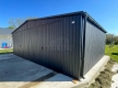Ogłoszenie - Garaż blaszany 8x6m - 2x brama uchylna - antracyt - dach dwuspadowy - drzwi - rynny TS1324. Miniaturka 6
