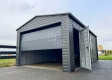 Ogłoszenie - Garaż blaszany 5x6m - brama segmentowa - okno - drzwi - antracyt - dach dwuspadowy - rynny TKD421. Miniaturka 3