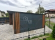 Ogłoszenie - Schowek - Domek ogrodowy 5x4m - brama dwuskrzydłowa - okno - jasny orzech - drewnopodowny -  dach TKD437. Miniaturka 4
