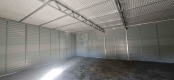 Ogłoszenie - Garaż blaszany 18x5 m - brama uchylna x6- jasny srebrny - dach spad w przód - rynny TKD453. Miniaturka 3