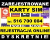 Ogłoszenie - Gotowe KARTY SIM prepaid Słupsk Aktywne ZAREJESTROWANE KARTY SIM polskie startery telefoniczne. Miniaturka 1