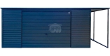 Ogłoszenie - Garaż blaszany 5x6m - wiata 1m - brama - antracyt - dach spad w tył GP655. Miniaturka 1
