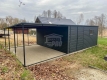 Ogłoszenie - Garaż Blaszany 5x4m + Wiata 4m - Brama dwuskrzydłowa - Okno  - Antracyt - dach spad w tył GP665. Miniaturka 2