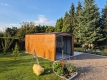 Ogłoszenie - Garaż blaszany 3,5x6m - Brama uchylna - automat - jasny orzech - drewnopodobny - blachodachówka - Dach dwuspadowy GP673. Miniaturka 5