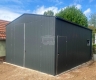 Ogłoszenie - Hala Garaż blaszany 5x5m - brama dwuskrzydłowa - drzwi - okno - antracyt - rynny - dach dwuspadowy  GP678. Miniaturka 2