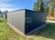 Ogłoszenie - Garaż blaszany 6x6m - 2x brama - antracyt - dach spad w tył  GP680. Miniaturka 3