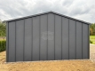 Ogłoszenie - Garaż blaszany 9x6 m - brama dwuskrzydłowa - brama uchylna - 3 x okno - blacha "na rąbek"  dach dwuspad odwrócony GP687. Miniaturka 2