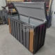 Ogłoszenie - Zabudowa koszy na śmieci wiata śmietnikowa obudowa kubłów 177x65x110 cm 3x120L antracyt + jasny orzech GP710. Miniaturka 5