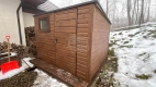 Ogłoszenie - Schowek - domek ogrodowy 2,5x2,5m - drzwi - okno - antracyt - dach spad w tył  GP717. Miniaturka 3